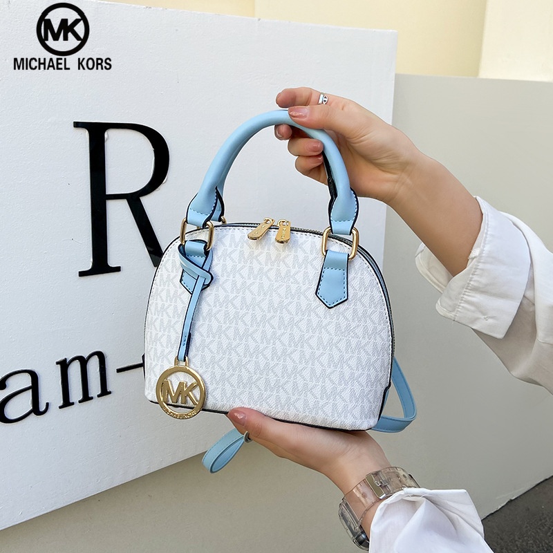 Luxury Bags Michael Kors - マイケルコースプレミアムテクスチャードレディースバッグファッショナブルなハンドヘルドショルダーバッグライトラグジュアリーカジュアルMKキャンディーカラーのクロスボディバッグ