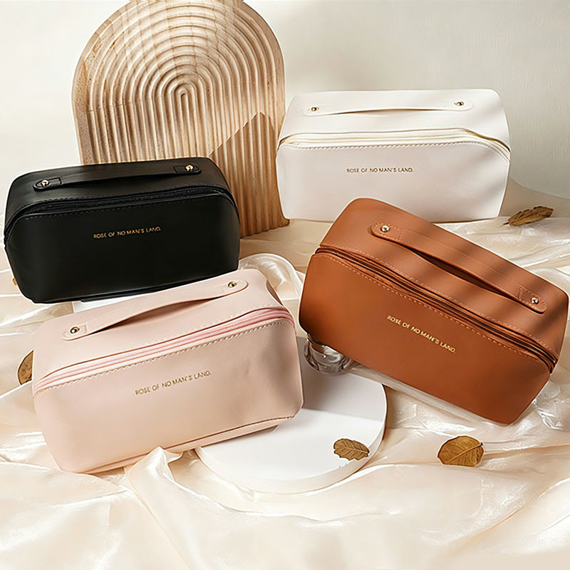 Luxury Ziploc Bags - Homefish オーガナイザー 女性用トイレタリーキットバッグ メイクアップケース 収納ポーチ 高級レディボックス、化粧品バッグ、旅行用オーガナイザーバッグ