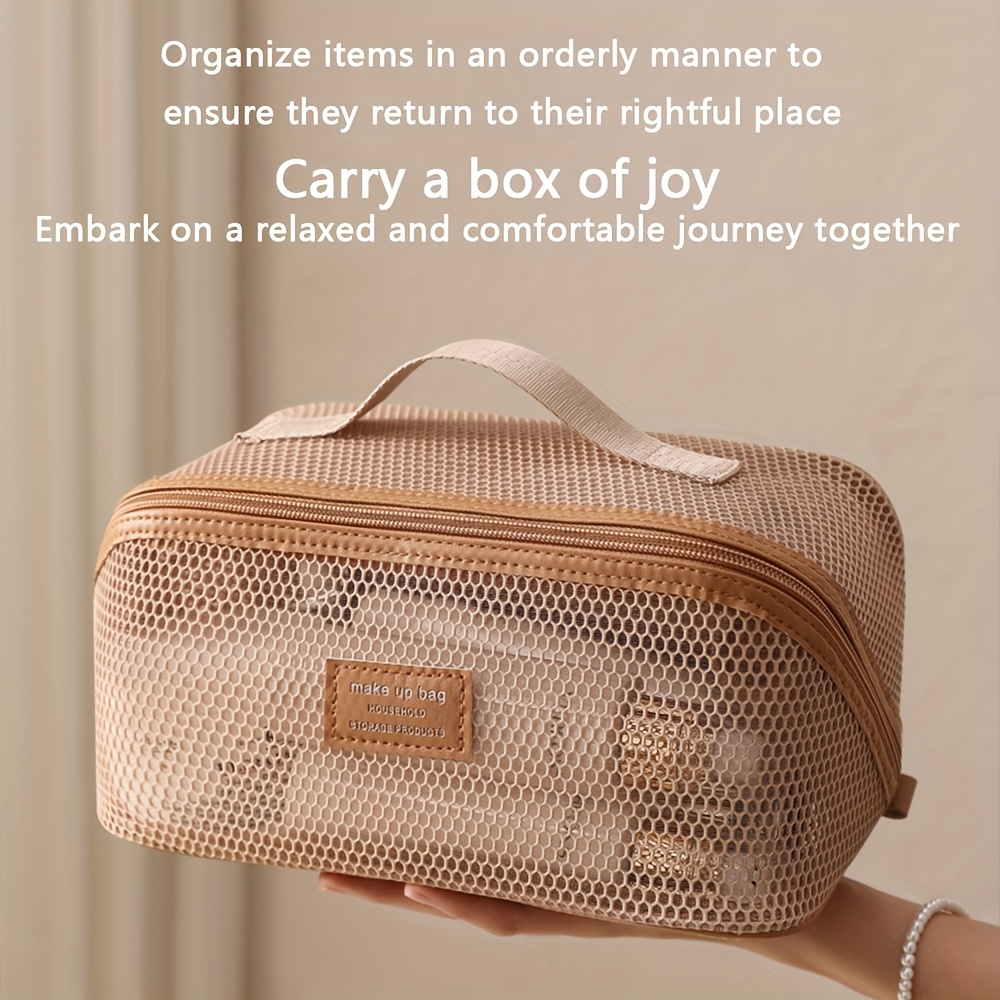 メイクアップオーガナイザー女性トイレタリーキットバッグメイク - Luxury Ziploc Bags のレビューと価格