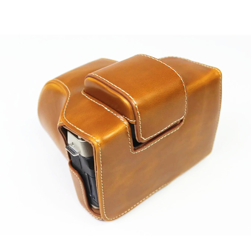 高級 PU レザーケースカメラビデオバッグフルボディカバー富 - Luxury Bags Video のレビューと価格