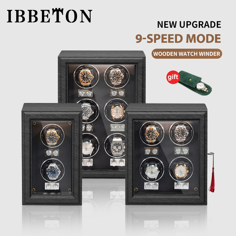 Ibbeton-機械式自動巻き時計ワインダー、LEDライト付 - Luxury Bags Brands List のレビューと価格