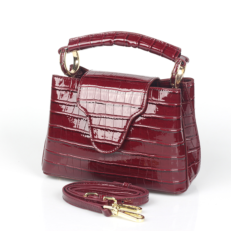 トップ-クロコダイル柄の女性用レザーハンドバッグ,高級デザイ - Luxury Bags In Sale のレビューと価格