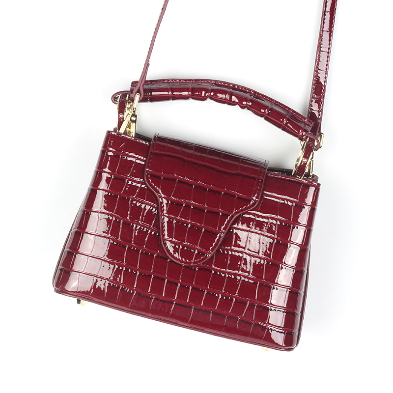 トップ-クロコダイル柄の女性用レザーハンドバッグ,高級デザイ - Luxury Bags In Sale のレビューと価格