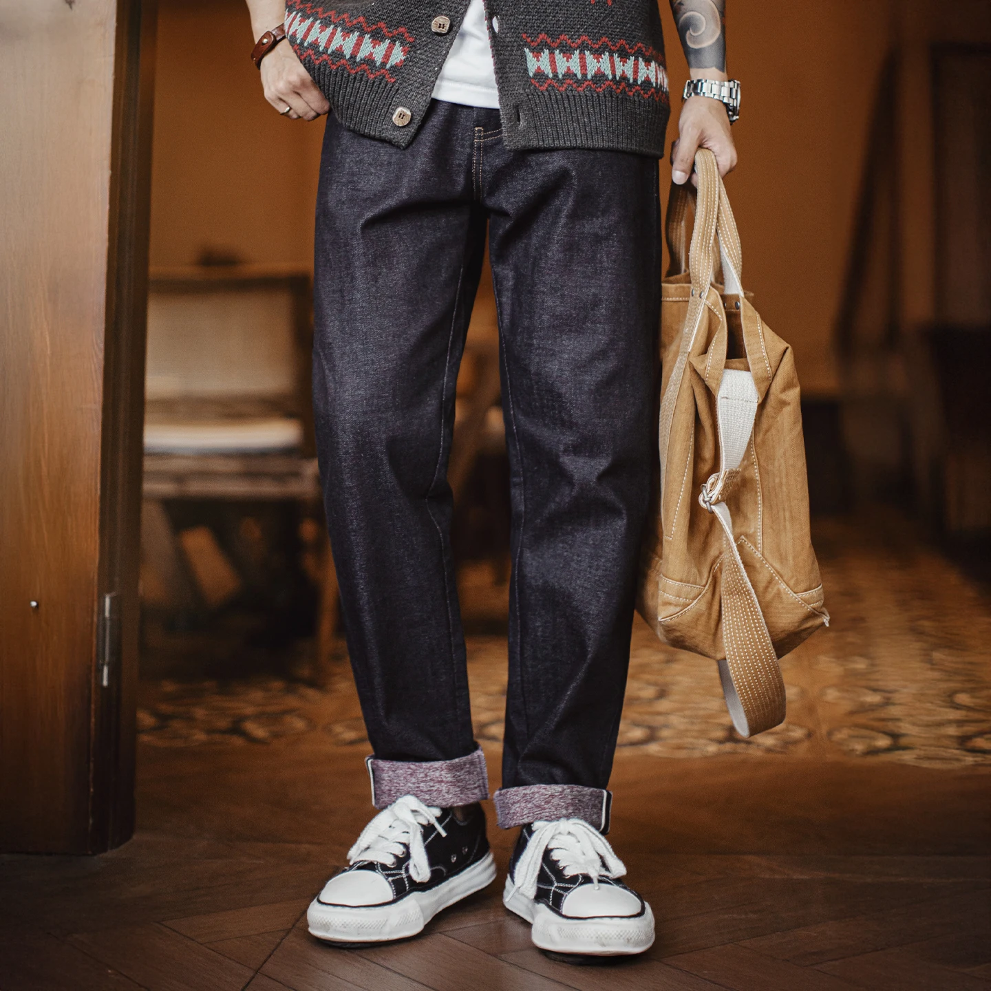 マデン メンズ ヴィンテージ 10.9オンス セルビッジ ロ - Levis Jeans 501 のレビューと価格