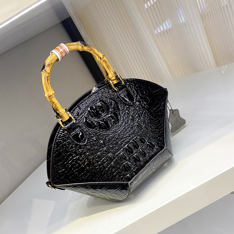 女性のためのクロコダイルハンドバッグ,竹の模造クロコダイルハ - Luxury Bags In Sale のレビューと価格
