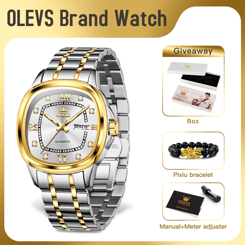 OLEVS 9810 メンズ腕時計 高級オリジナルブランド  - Luxury Bags Brands List のレビューと価格