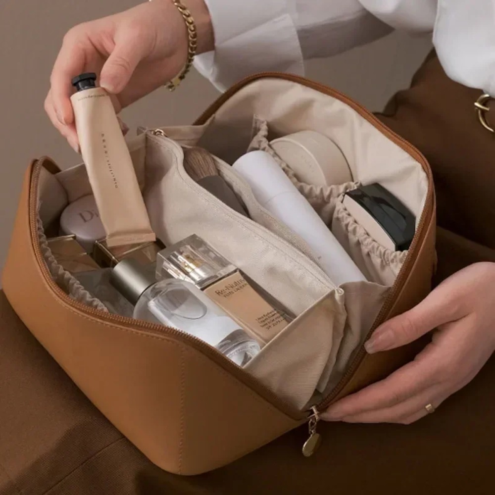 メイクアップオーガナイザー 女性用トイレタリーキットバッグ  - Luxury Ziploc Bags のレビューと価格